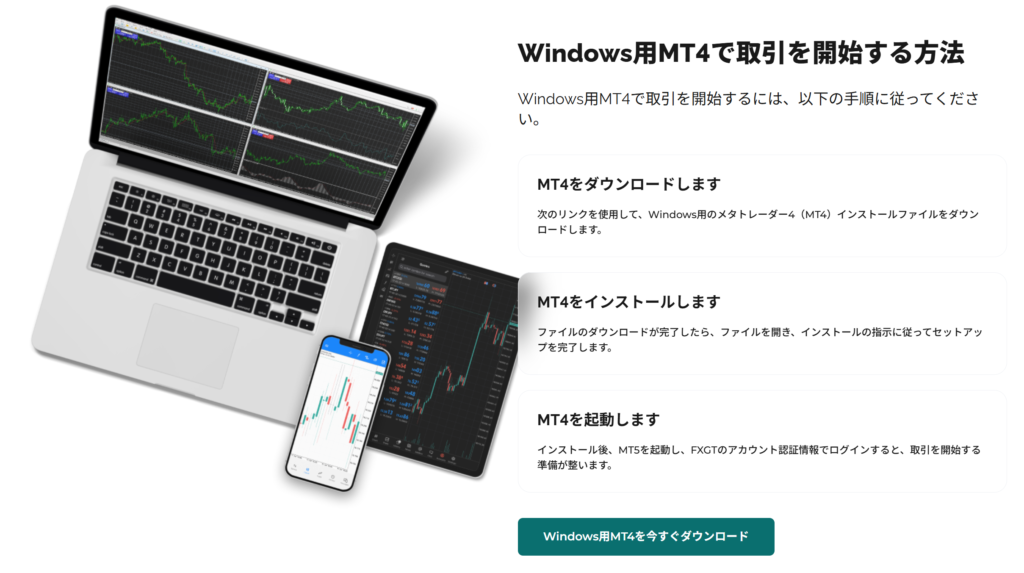 FXGTのMT4